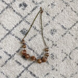 Express gold ball necklace